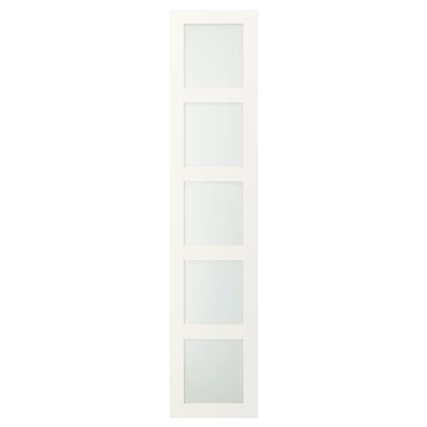 BERGSBO - Door, frosted glass/white, 50x229 cm - best price from Maltashopper.com 50160406