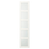 BERGSBO door, frosted glass/white, 50x229 cm