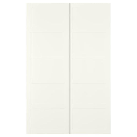 Ikea BERGSBO - Pair of sliding doors, white, 150x236 cm ,
