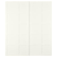 BERGSBO - Pair of sliding doors, white, 200x236 cm , 200x236 cm - best price from Maltashopper.com 40525303