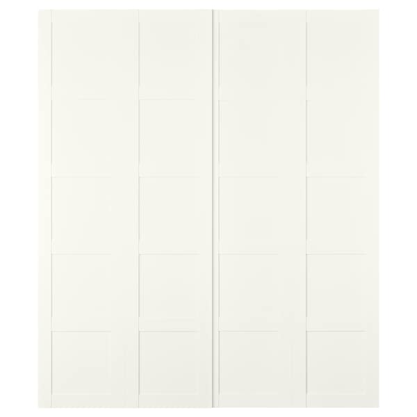 Ikea BERGSBO - Pair of sliding doors, white, 200x236 cm , 200x236 cm