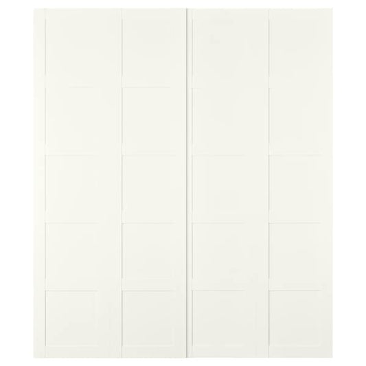 Ikea BERGSBO - Pair of sliding doors, white, 200x236 cm , 200x236 cm