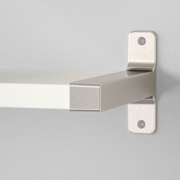 BERGSHULT / GRANHULT - Wall shelf combination, white/nickel-plated, 80x20 cm - best price from Maltashopper.com 79291082