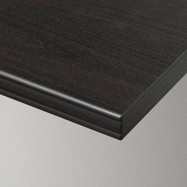 BERGSHULT / GRANHULT - Wall shelf, brown-black/nickel-plated, 80x30 cm - best price from Maltashopper.com 79290803