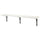 BERGSHULT / KROKSHULT - BERGSHULT / KROKSHULT Wall shelf, white/anthracite, 120x20 cm