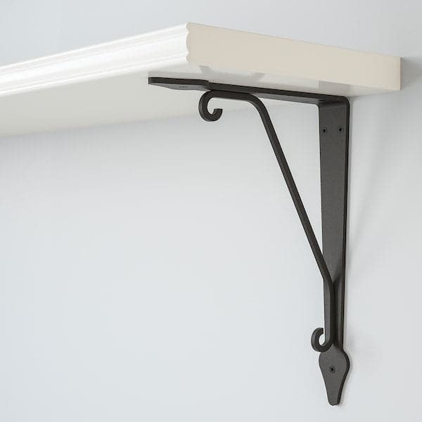Ikea BERGSHULT / KROKSHULT - Wall shelf, white/anthracite, 120x20 cm