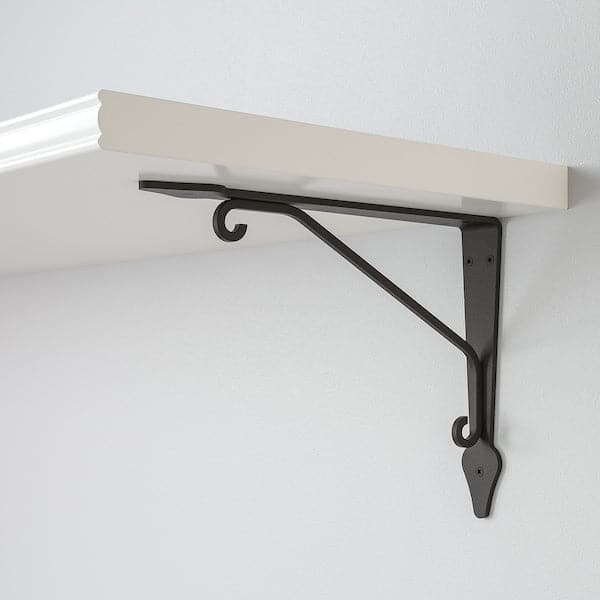 Ikea BERGSHULT / KROKSHULT - Wall shelf, white/anthracite, 120x30 cm