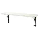 BERGSHULT / KROKSHULT wall shelf, white/anthracite, 80x20 cm