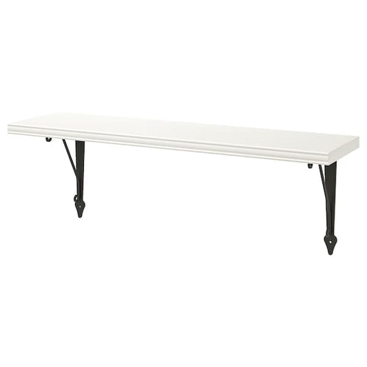 BERGSHULT / KROKSHULT - Wall shelf, white/anthracite, 80x20 cm - best price from Maltashopper.com 19326070