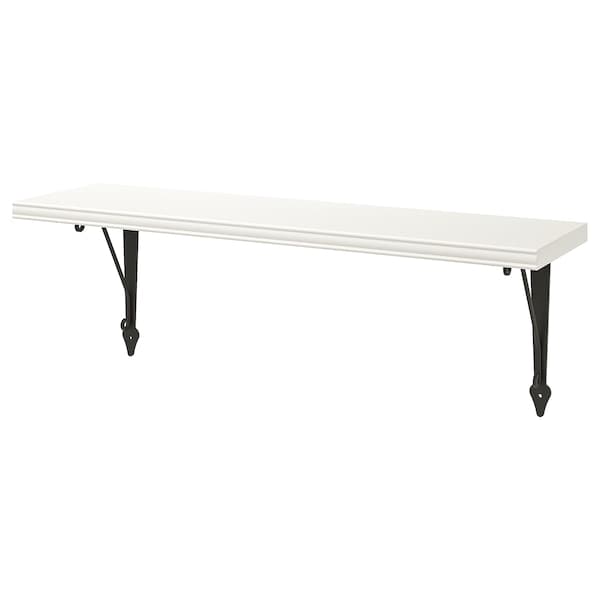 BERGSHULT / KROKSHULT - Wall shelf, white/anthracite, 80x20 cm - best price from Maltashopper.com 19326070