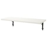 BERGSHULT / KROKSHULT wall shelf, white/anthracite, 80x30 cm