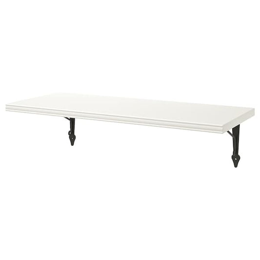 Ikea BERGSHULT / KROKSHULT - Wall shelf, white/anthracite, 80x30 cm