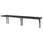BERGSHULT / KROKSHULT - BERGSHULT / KROKSHULT Wall shelf, brown-black/anthracite, 120x20 cm