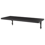 BERGSHULT / KROKSHULT wall shelf, brown-black/anthracite, 80x30 cm