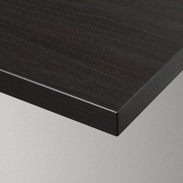 BERGSHULT / KROKSHULT - Wall shelf, brown-black/anthracite, 120x20 cm - best price from Maltashopper.com 59326049
