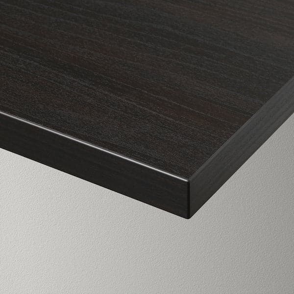 Ikea BERGSHULT / KROKSHULT - Wall shelf, brown-black/anthracite, 80x30 cm