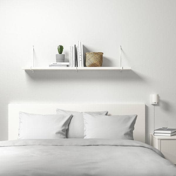 BERGSHULT - Shelf, white, 120x30 cm - best price from Maltashopper.com 30421235