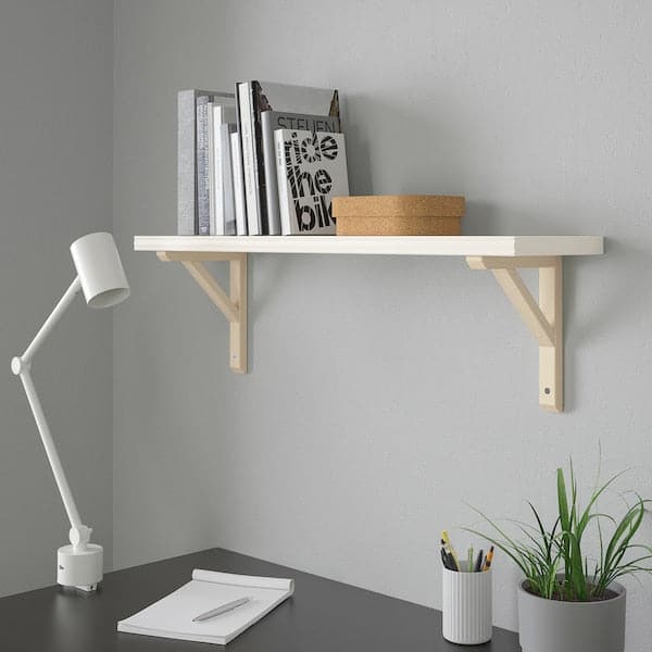 BERGSHULT - Shelf, white, 80x20 cm - best price from Maltashopper.com 70421238