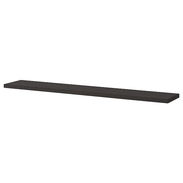 Ikea BERGSHULT - Shelf, brown-black, 120x20 cm