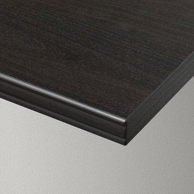 BERGSHULT - Shelf, brown-black, 80x20 cm - best price from Maltashopper.com 30426285