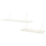 BERGSHULT / PERSHULT wall shelf combination, white/white, 120x30 cm