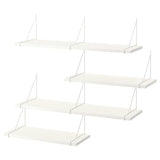 BERGSHULT / PERSHULT wall shelf combination, white/white