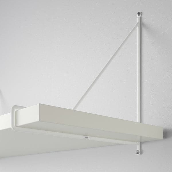 Ikea BERGSHULT / PERSHULT - Wall shelf combination, white/white, 120x30x91 cm