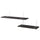 BERGSHULT / PERSHULT - BERGSHULT / PERSHULT Wall shelf combination, brown-black/white, 120x30 cm