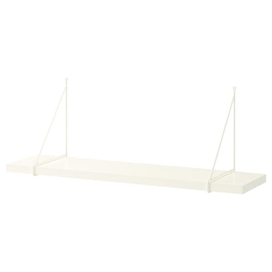 Ikea BERGSHULT / PERSHULT - Wall shelf, white/white, 80x20 cm