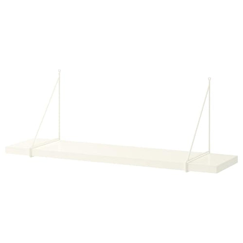 BERGSHULT / PERSHULT - Wall shelf, white/white, 80x20 cm