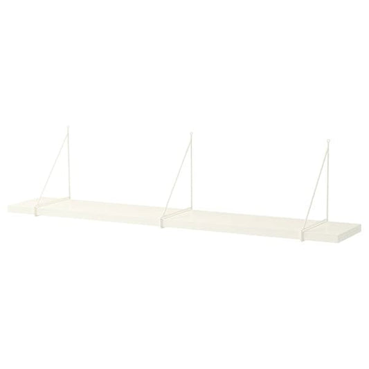 Ikea BERGSHULT / PERSHULT - Wall shelf, white/white, 120x20 cm