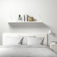 BERGSHULT / PERSHULT - Wall shelf, white/white, 120x30 cm - best price from Maltashopper.com 79290775