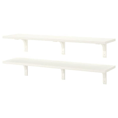 BERGSHULT / RAMSHULT - Wall shelf combination, white, 120x30 cm - best price from Maltashopper.com 29291112