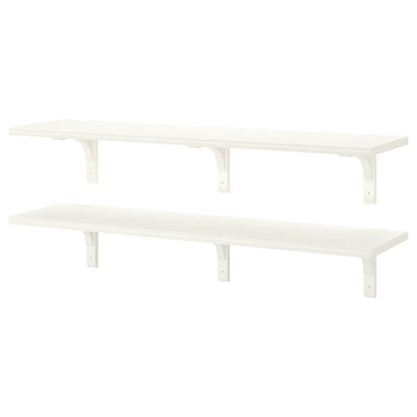 Ikea BERGSHULT / RAMSHULT - Wall shelf combination, white, 120x30 cm