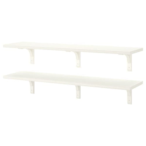 BERGSHULT / RAMSHULT - Wall shelf combination, white, 120x30 cm