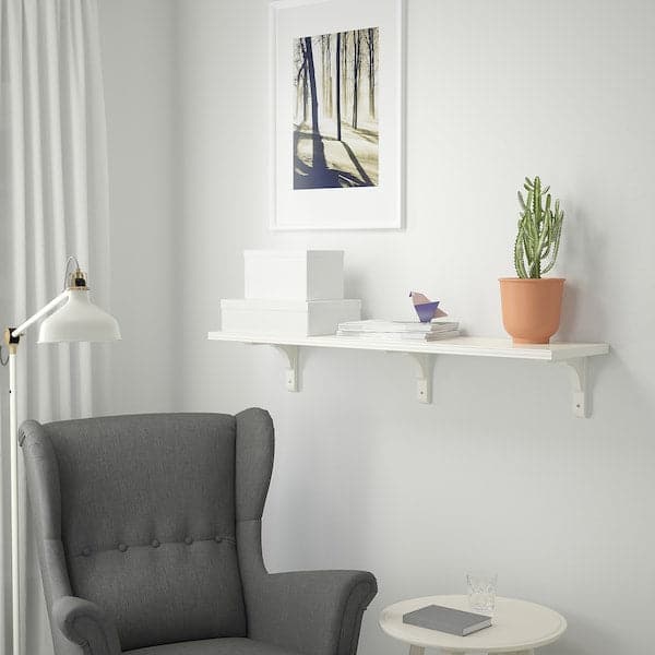 BERGSHULT / RAMSHULT - Wall shelf, white - Premium Wall Shelves & Ledges from Ikea - Just €49.99! Shop now at Maltashopper.com