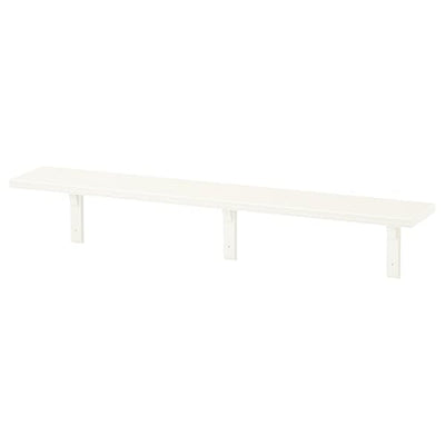 BERGSHULT / RAMSHULT - Wall shelf, white, 120x20 cm - best price from Maltashopper.com 99325477