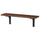BERGSHULT / RAMSHULT wall shelf, walnut effect/black, 80x20 cm