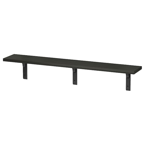 Ikea BERGSHULT / RAMSHULT - Wall shelf, brown-black, 120x20 cm
