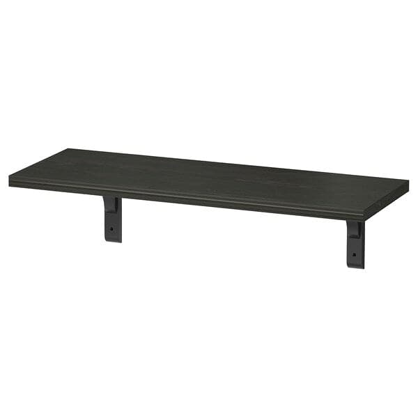 Ikea BERGSHULT / RAMSHULT - Wall shelf, brown-black, 80x30 cm