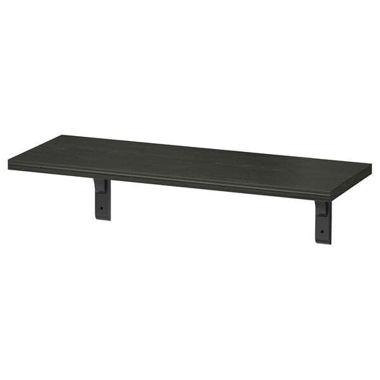 Ikea BERGSHULT / RAMSHULT - Wall shelf, brown-black, 80x30 cm