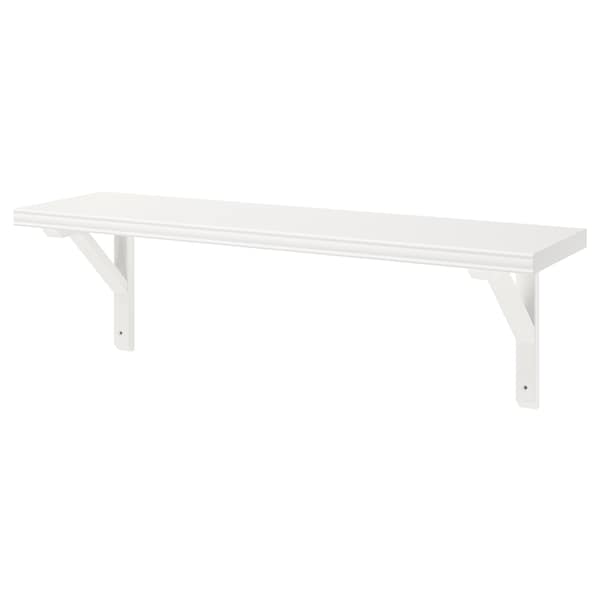 BERGSHULT / SANDSHULT - Wall shelf, white/white stained aspen, 80x20 cm - best price from Maltashopper.com 09326042