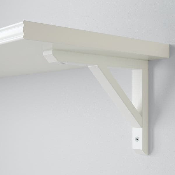 Ikea BERGSHULT / SANDSHULT - Wall shelf, white/white stained aspen, 120x30 cm