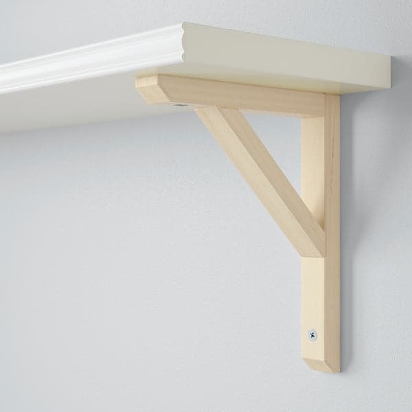 Ikea BERGSHULT / SANDSHULT - Wall shelf, white/aspen, 80x20 cm