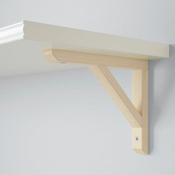 BERGSHULT / SANDSHULT - Wall shelf, white/aspen, 120x30 cm - best price from Maltashopper.com 59326025