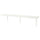 BERGSHULT / TOMTHULT - BERGSHULT / TOMTHULT Shelf with bracket, white, 120x20 cm