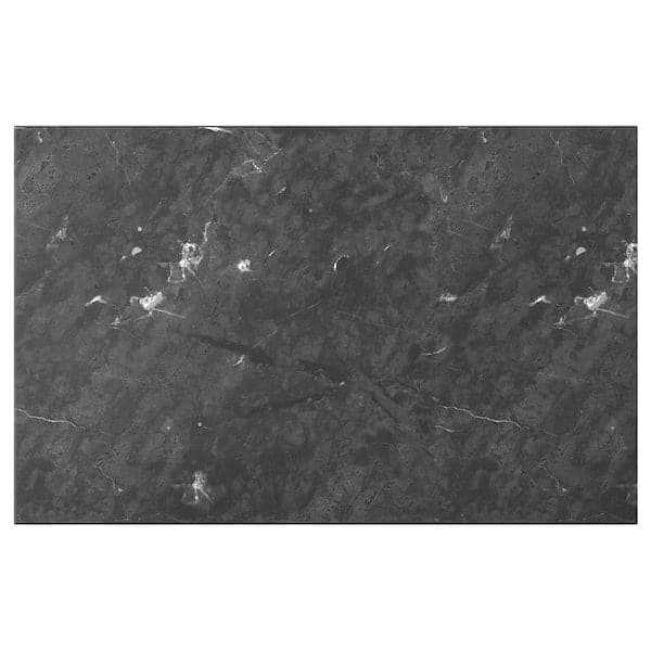 Ikea BERGSVIKEN - Door/drawer front, black marble effect, 60x38 cm