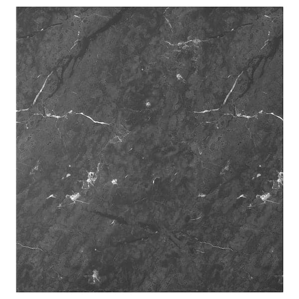 BERGSVIKEN - Door, black marble effect, 60x64 cm - best price from Maltashopper.com 50490930