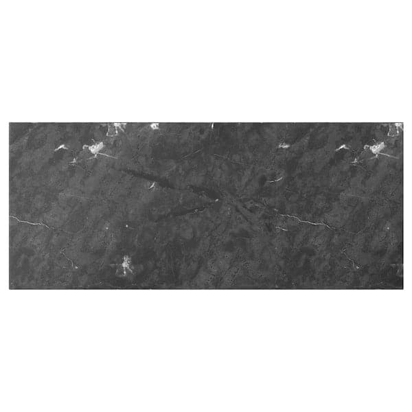 Ikea BERGSVIKEN - Drawer front, black marble effect, 60x26 cm