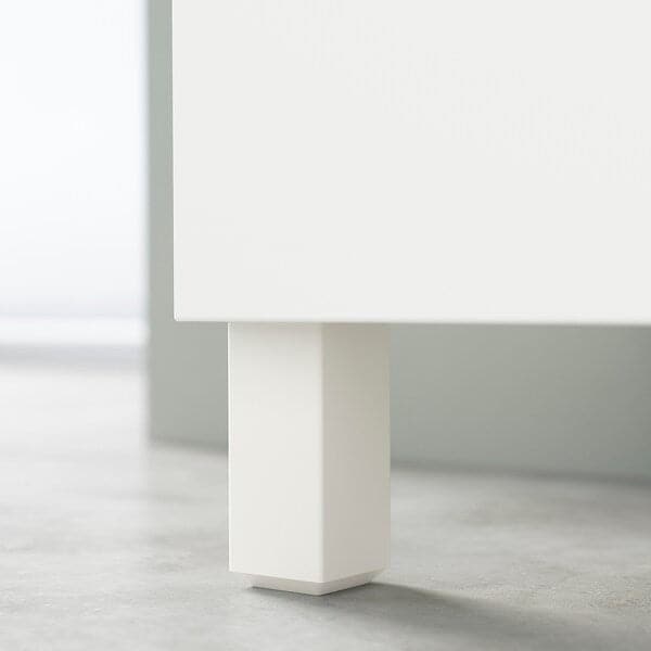 Ikea BESTÅ - Storage combination w doors/drawers, white/Hanviken/Stubbarp white, 120x42x74 cm